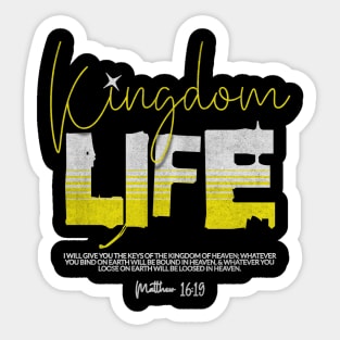 Kingdom Life Matthew 16:19 Sticker